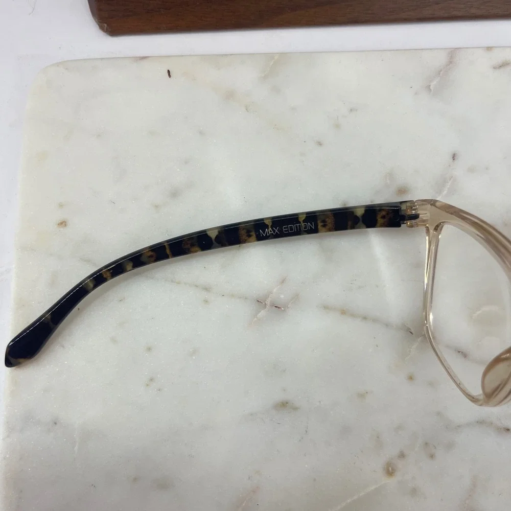 Max Edition MEF21302 Latte Tortoise Clear Lens Glasses‎ Frames Designer